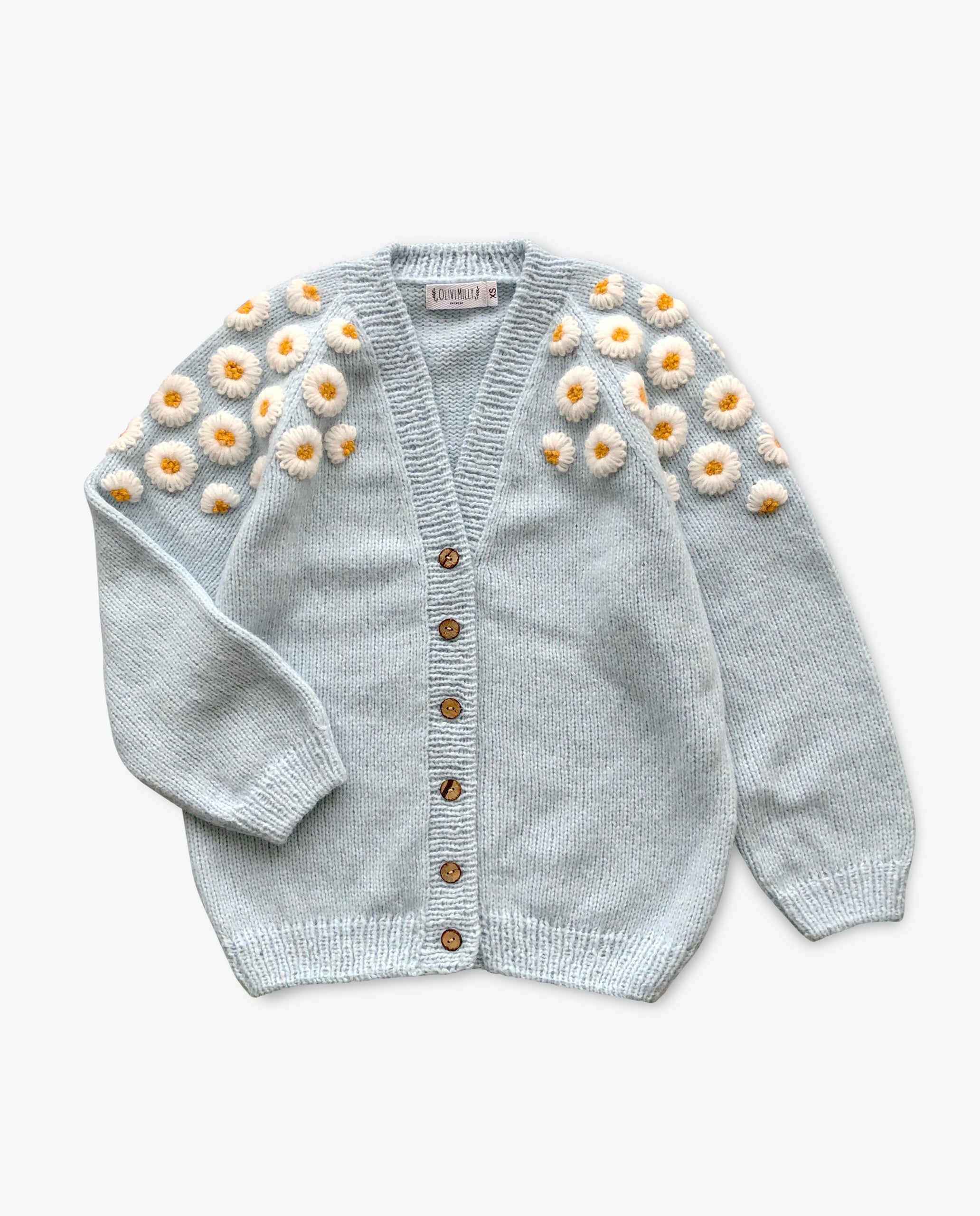 Adult Chamomile cardigan | Blue