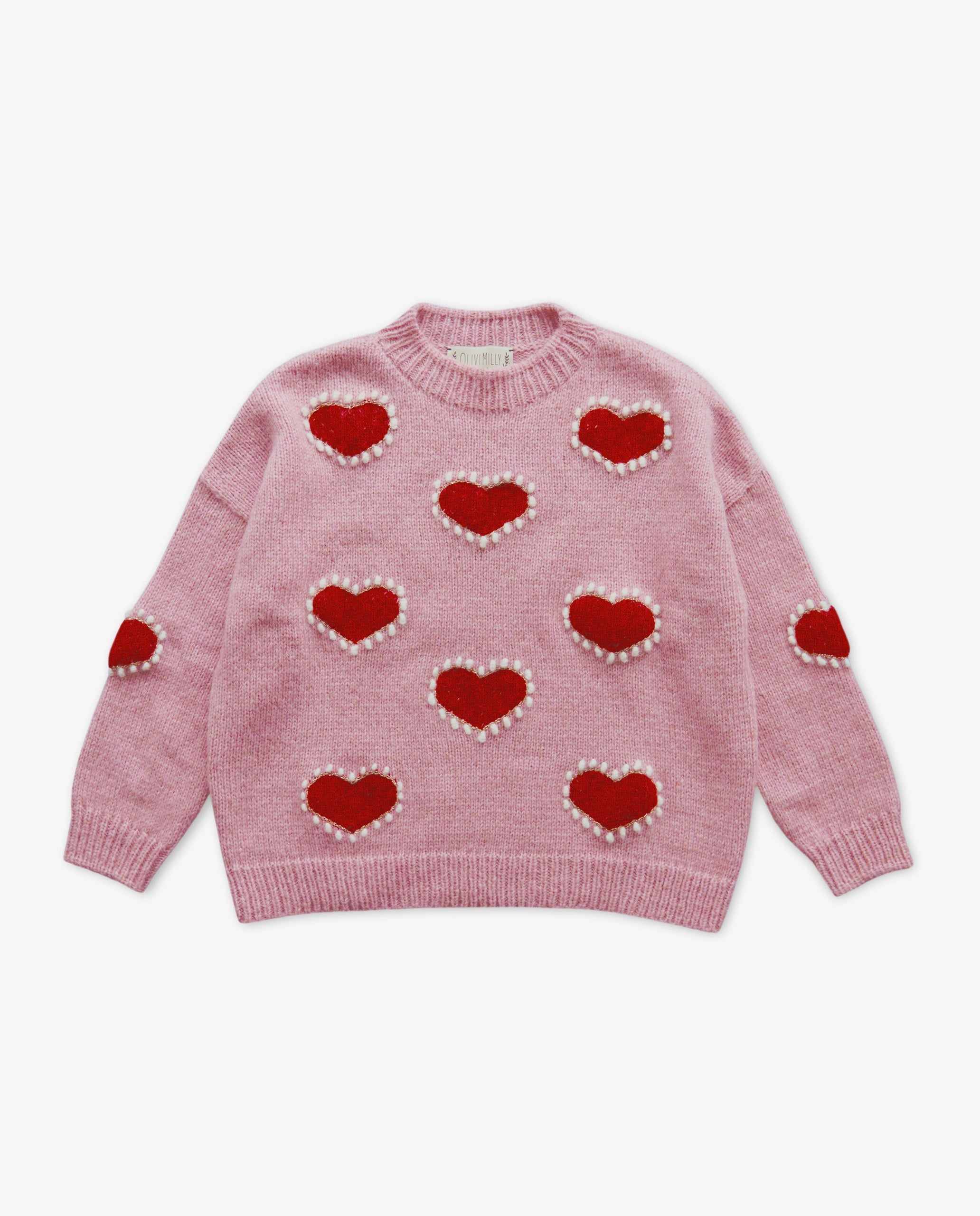 Adult Mon Amour Jumper| Powder pink