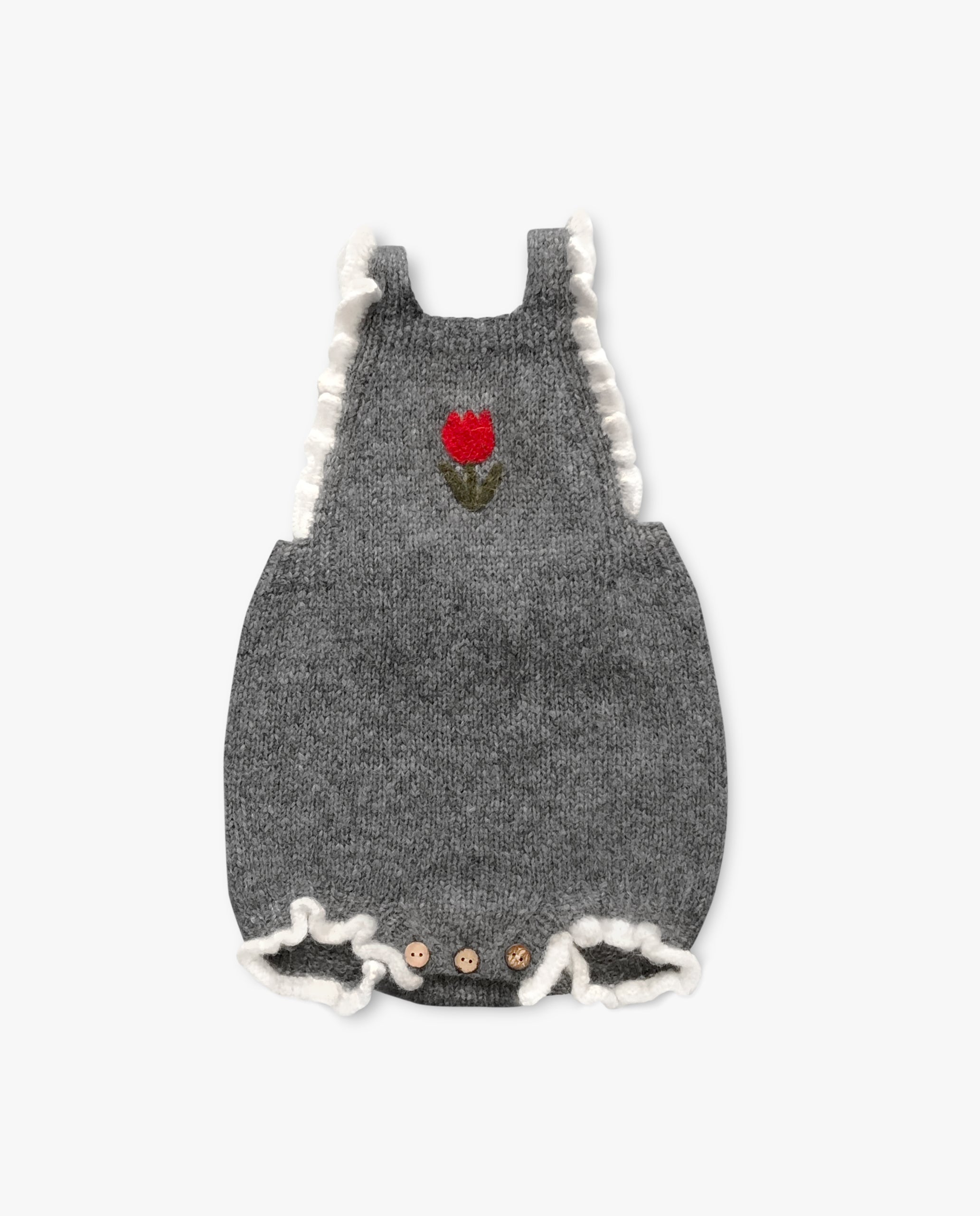 Tulips Romper | Dark Grey