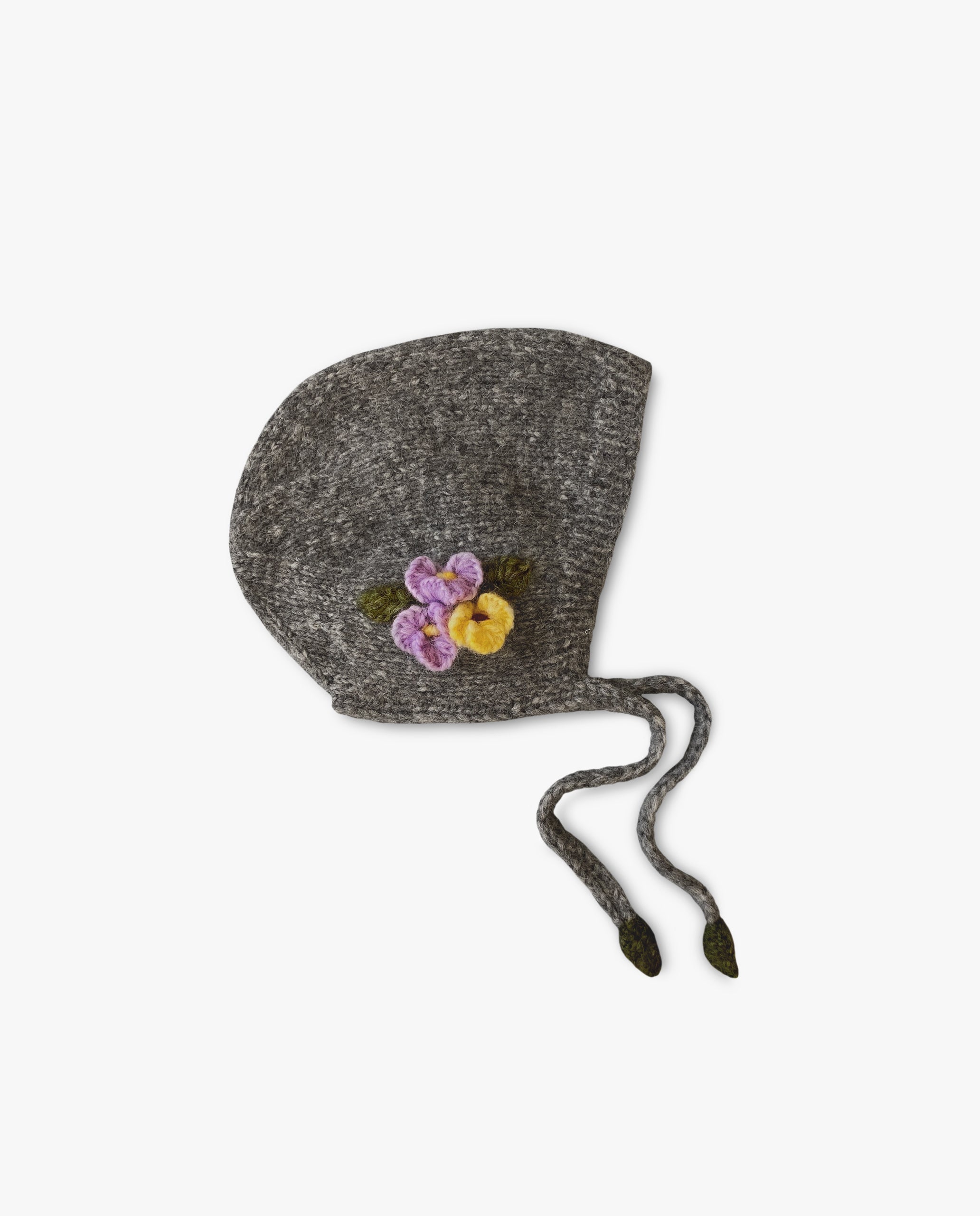 Violets bonnet | Dark Grey