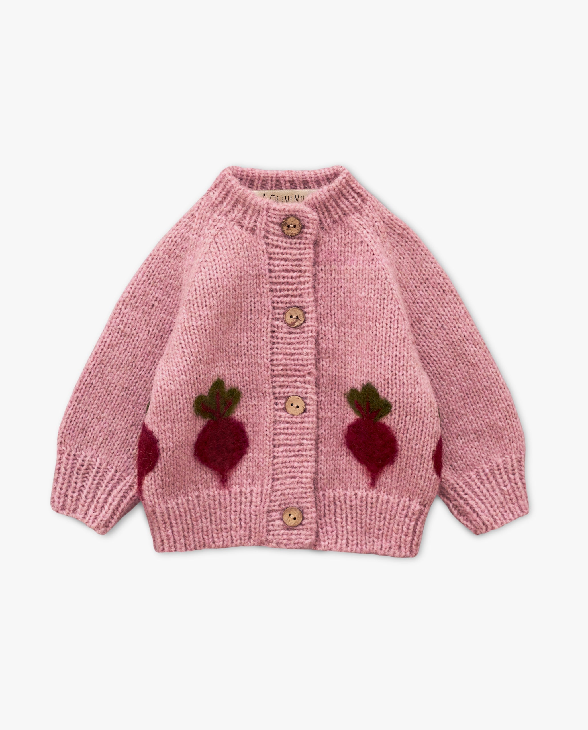 Beet cardigan | Powder pink