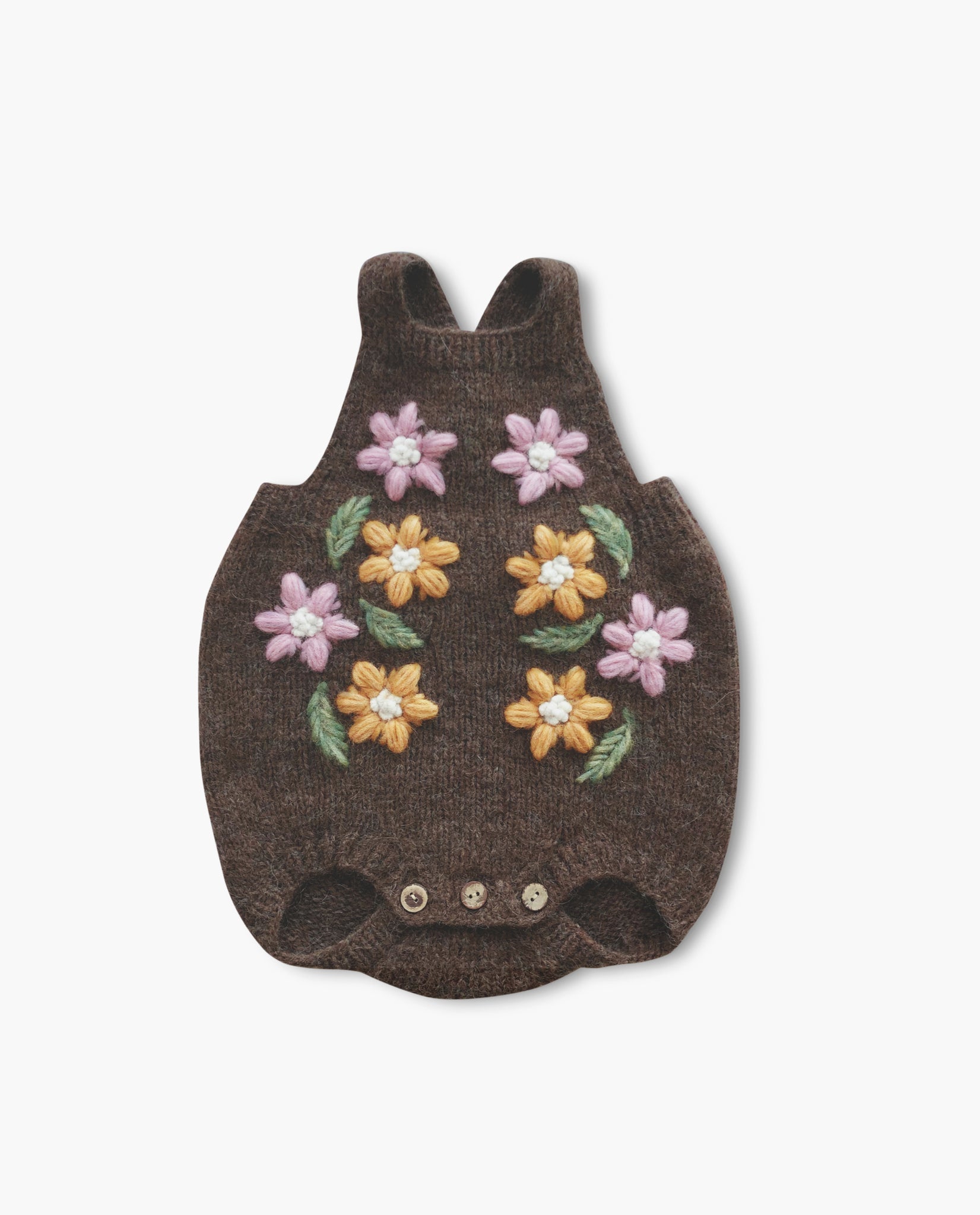 Flower Rain romper | Brown