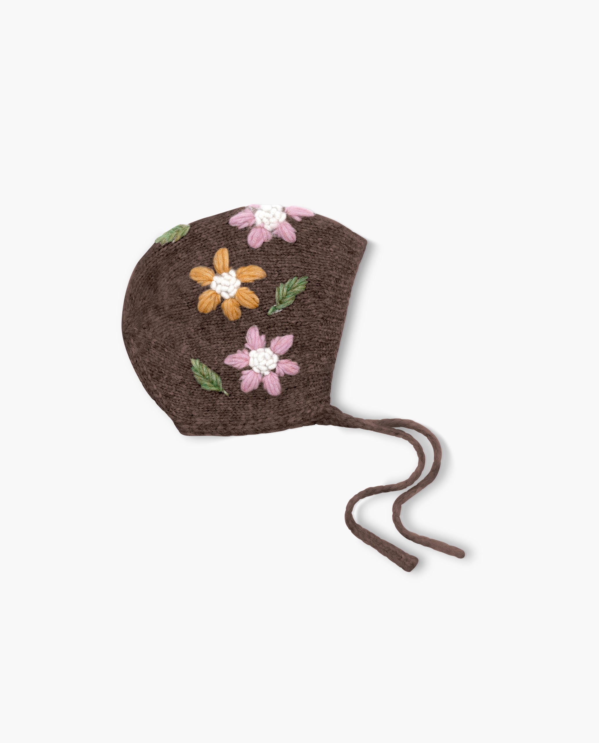 Flower Rain bonnet | Brown