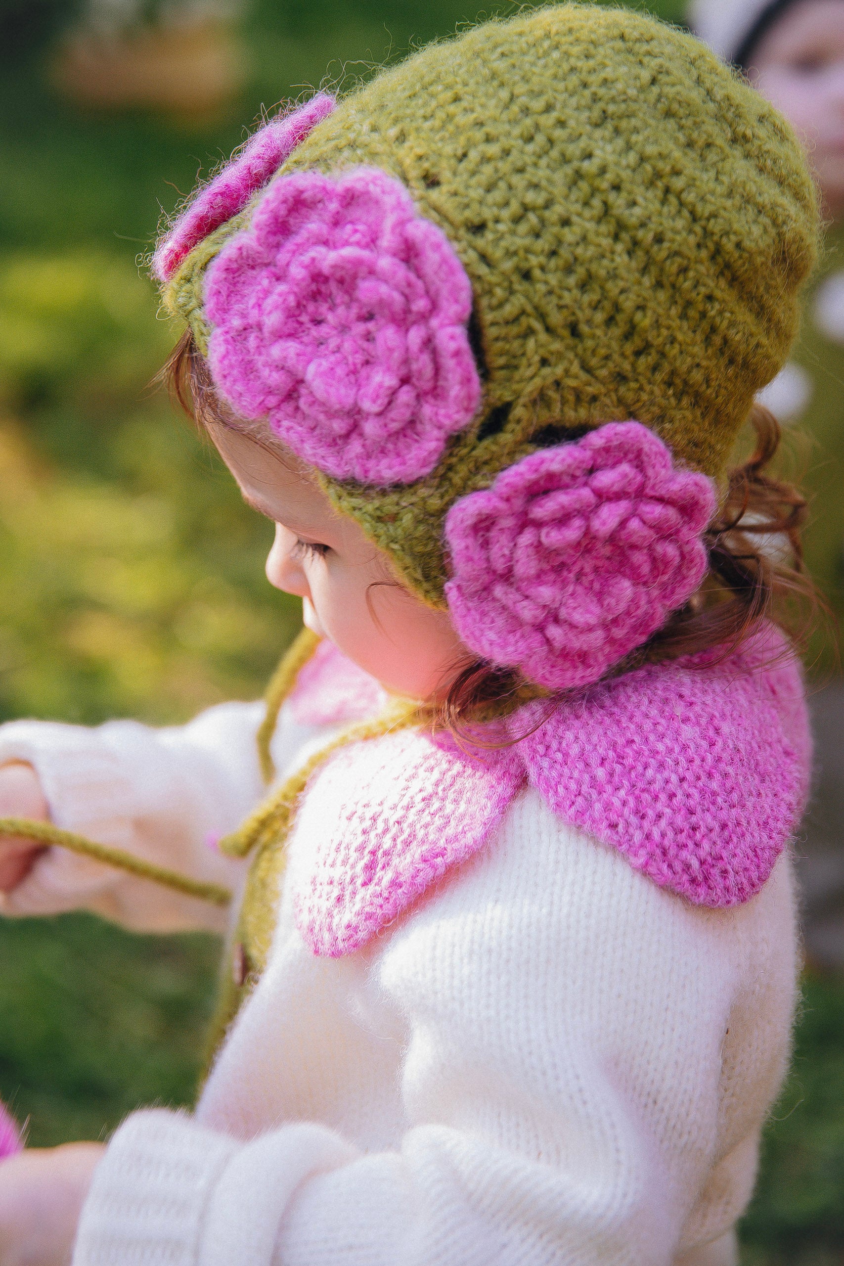 Spring Melody bonnet | Olive Green