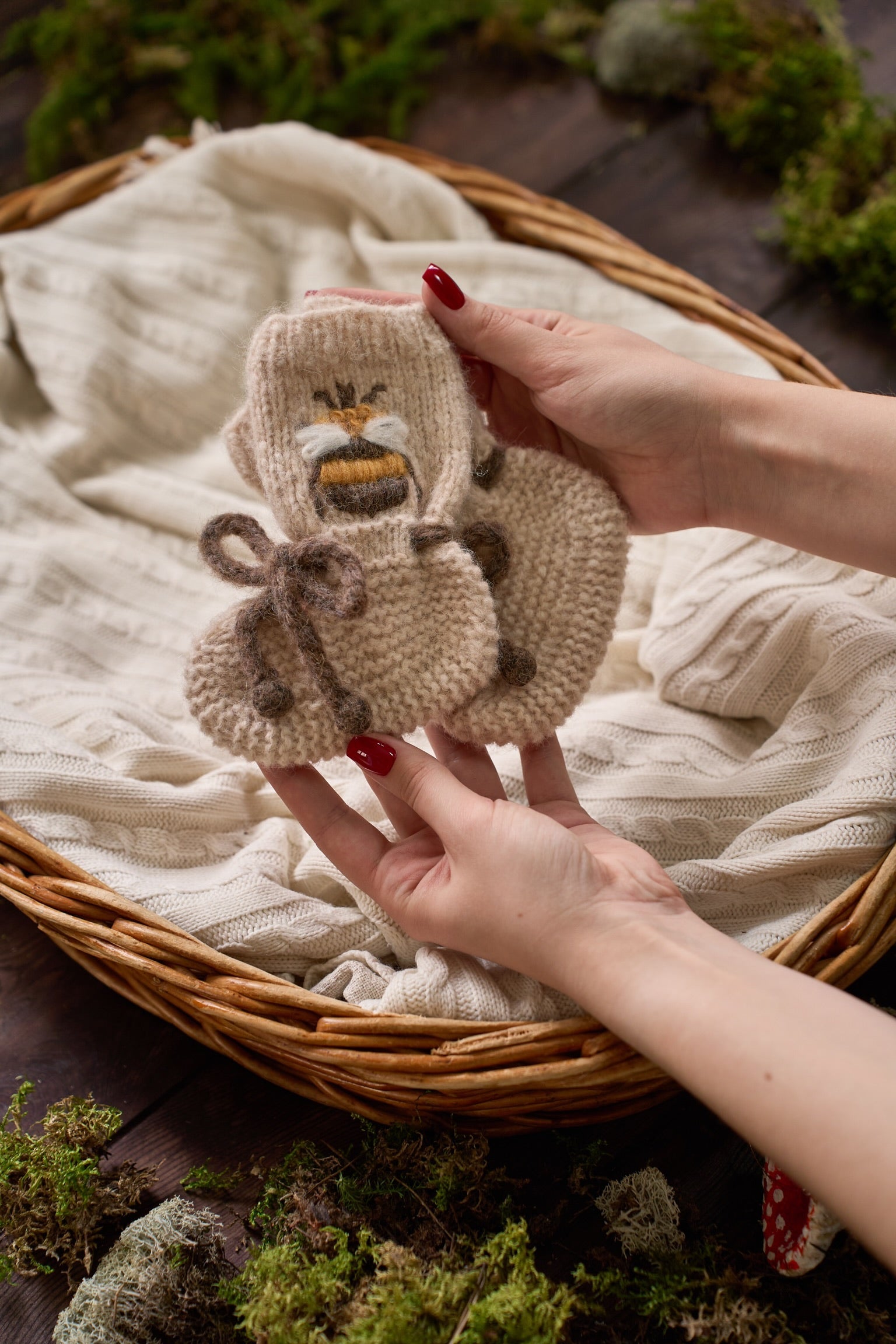 Bee Booties | wheat