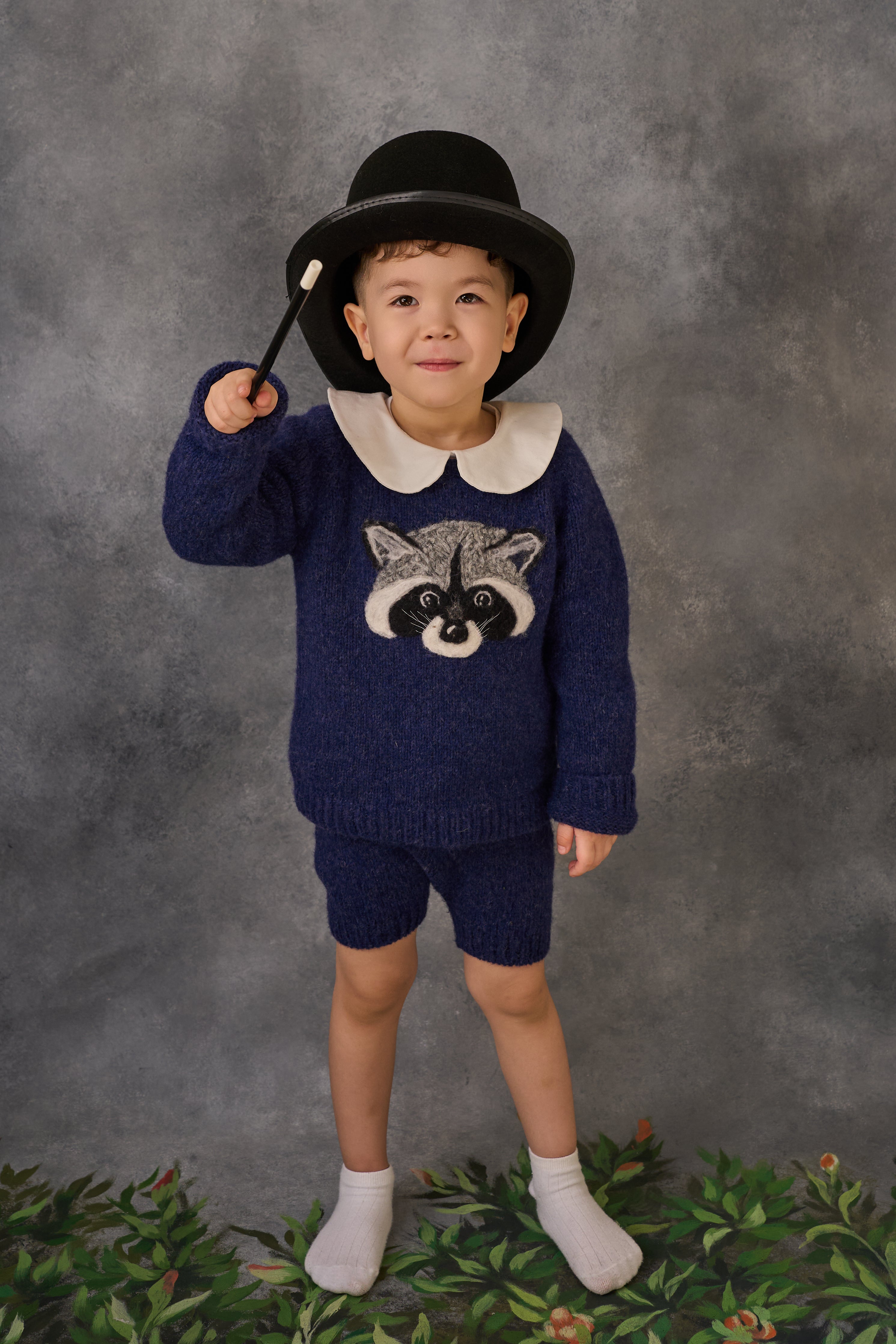 Raccoon jumper | Dark blue