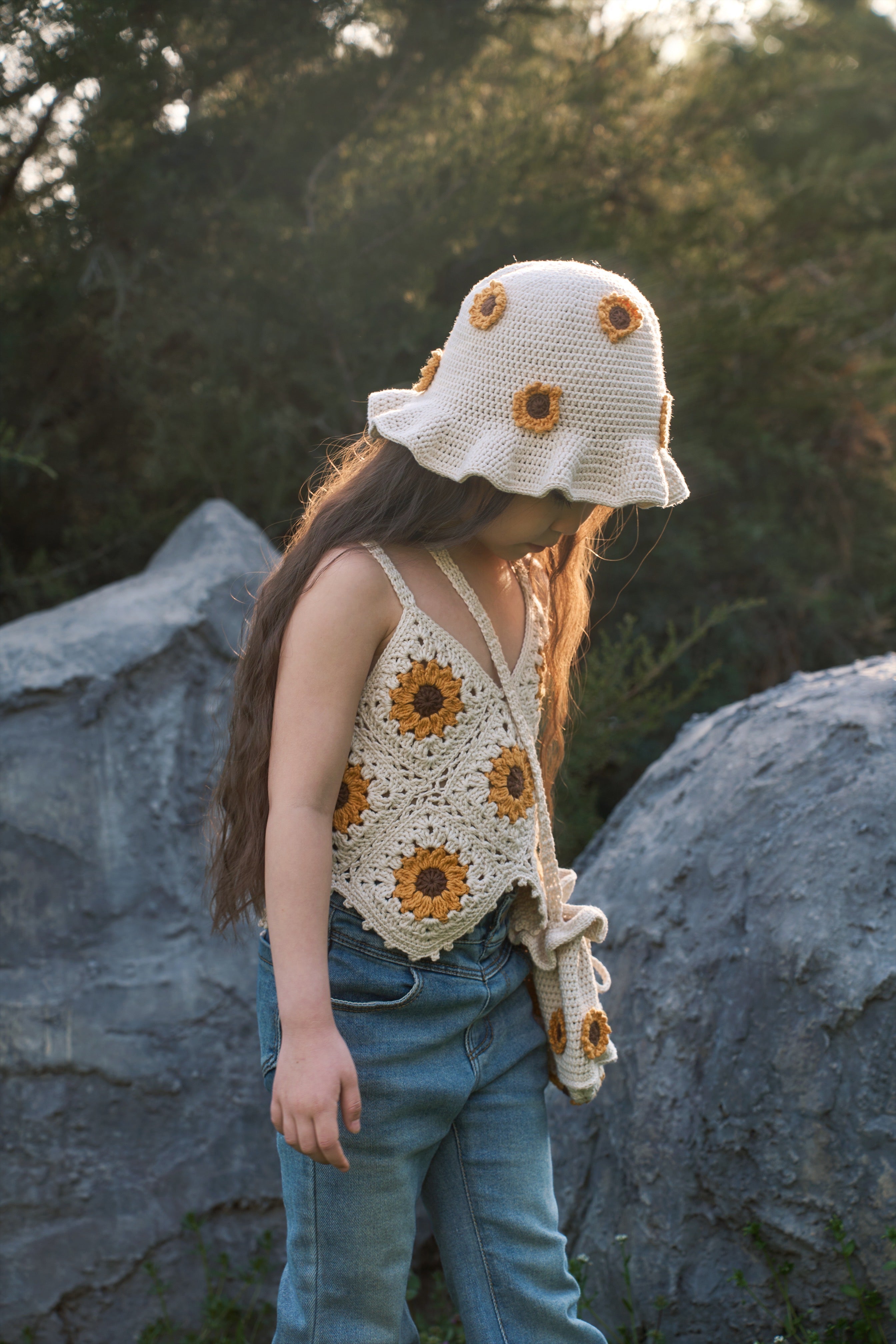 Sunflowers Top | cream