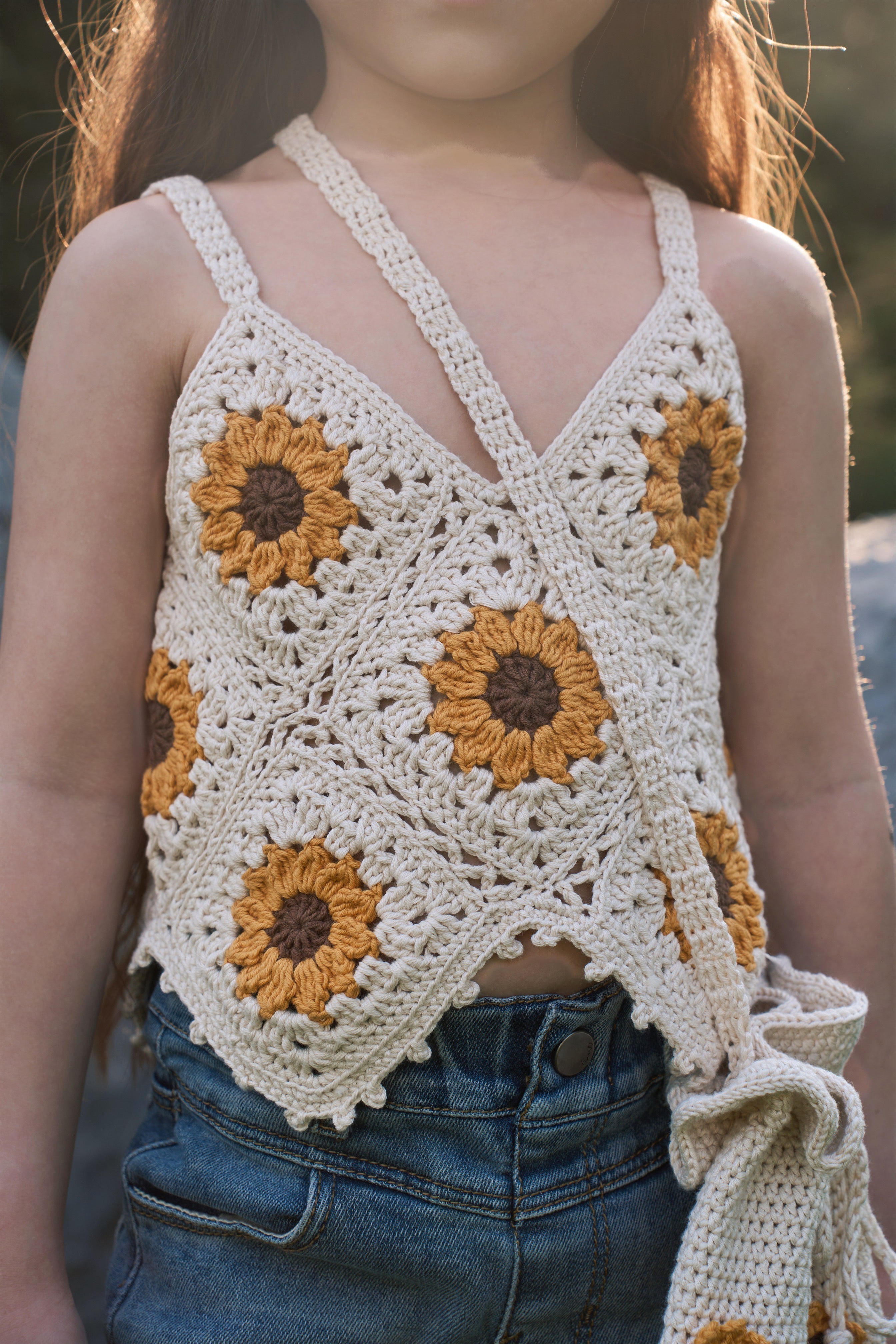 Sunflowers Top | cream