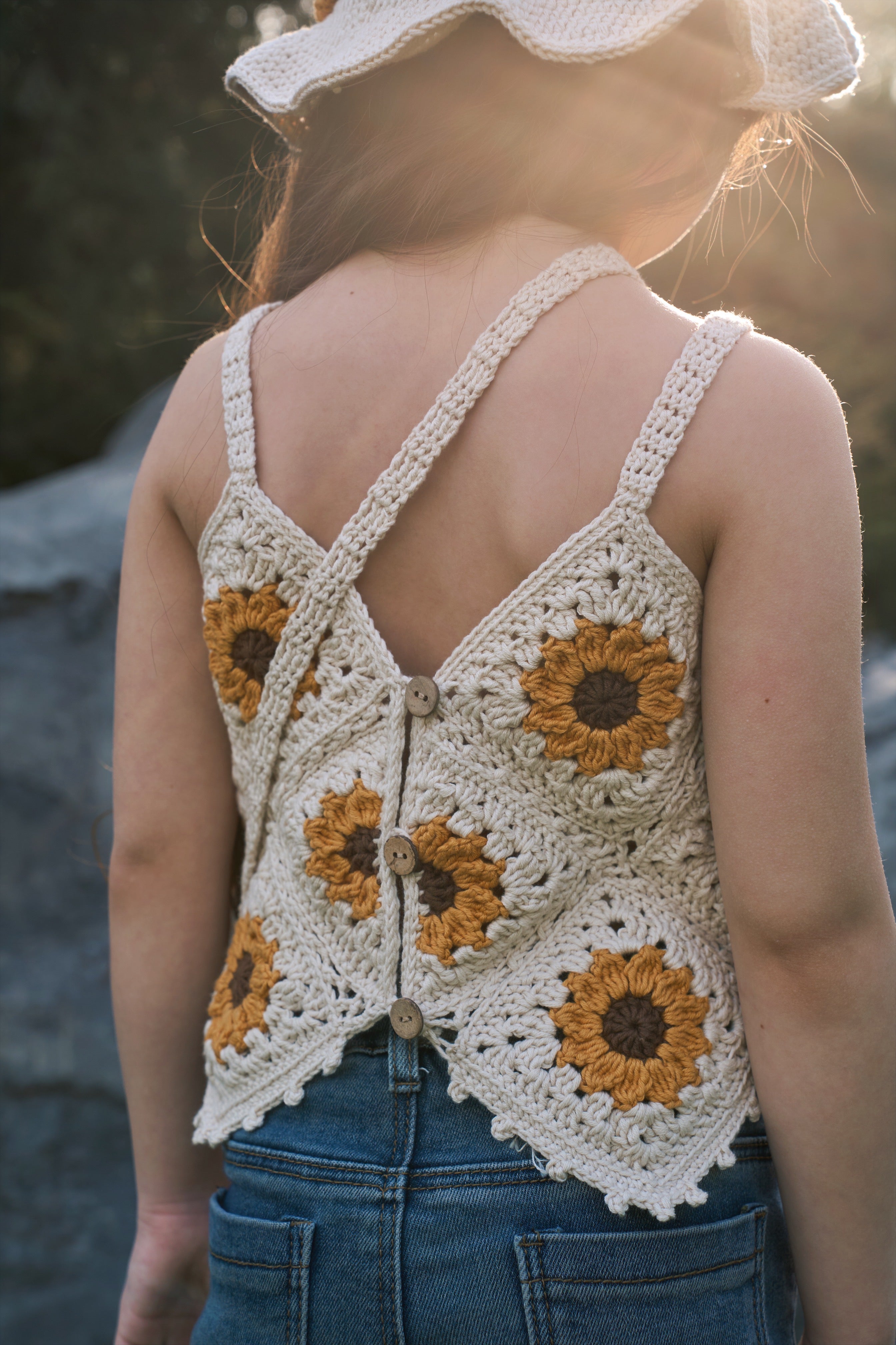 Sunflowers Top | cream