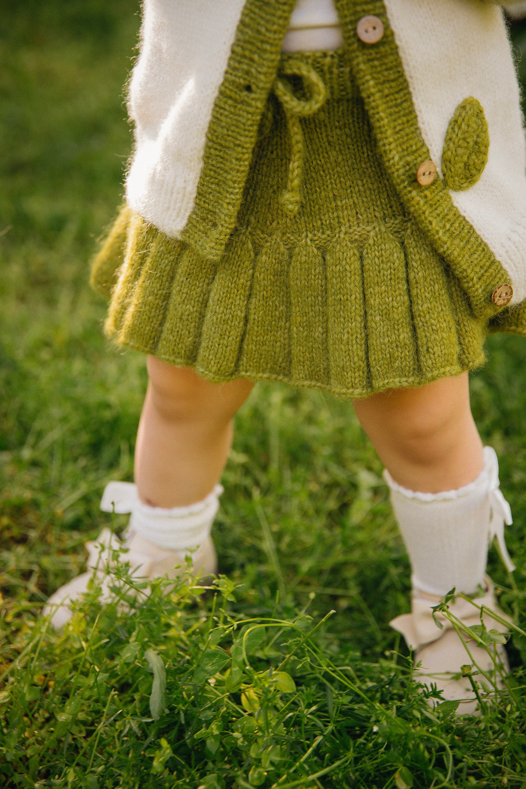 Knitted Skirt | Olive green