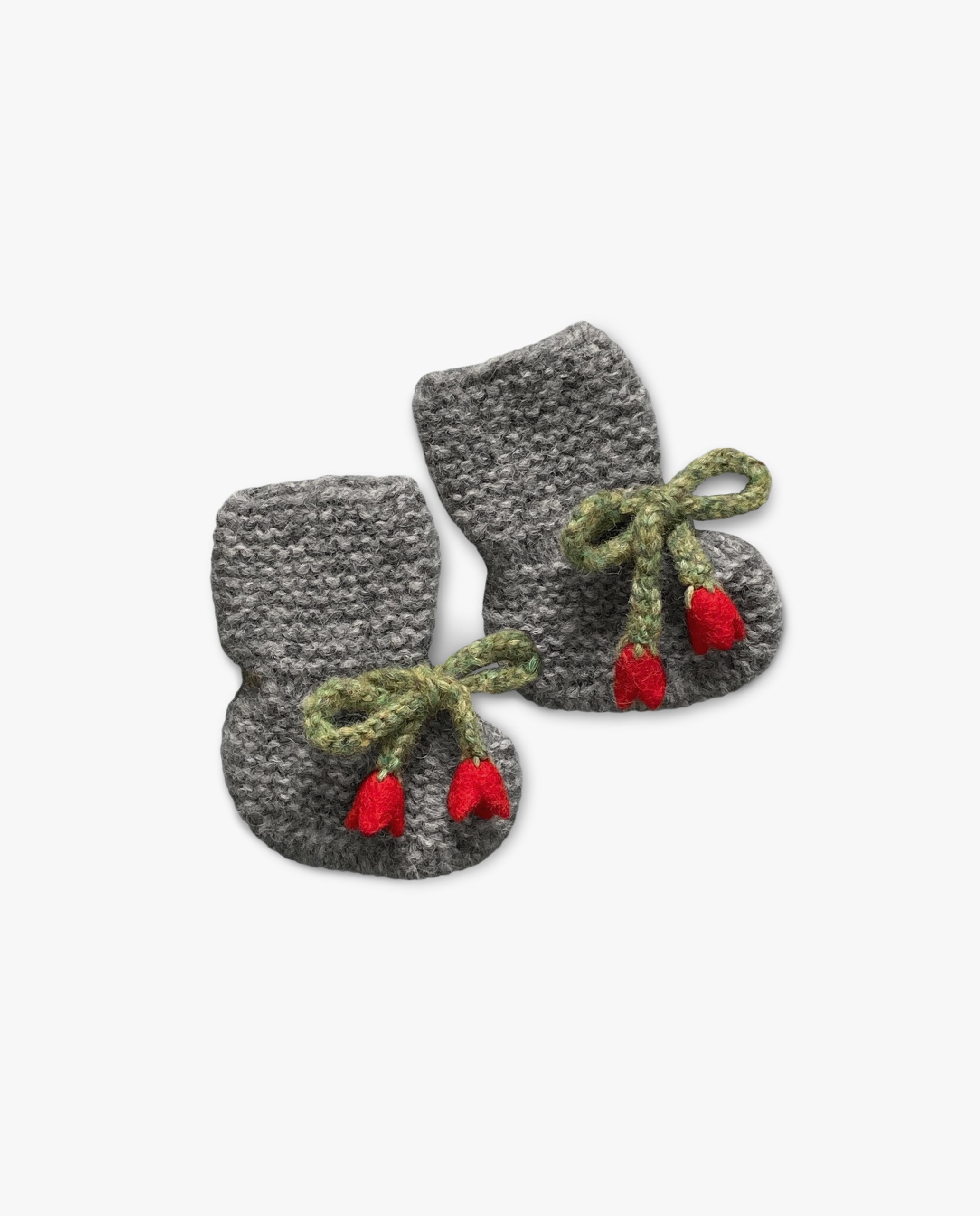 Tulips Booties | Dark Grey