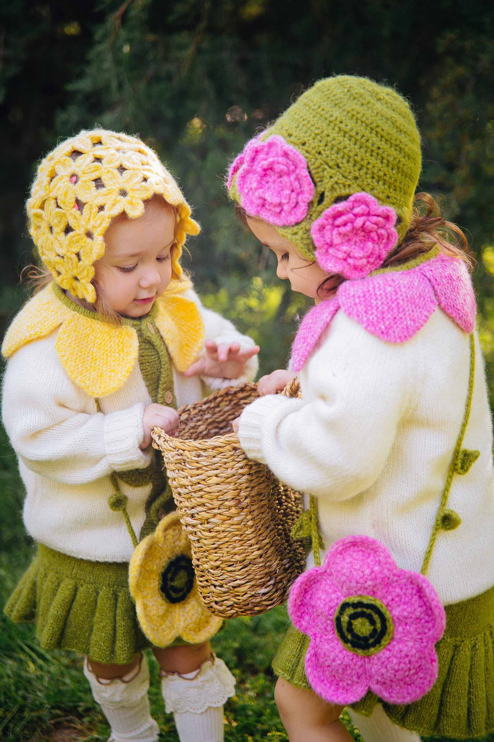 Anemones cardigan | Rose