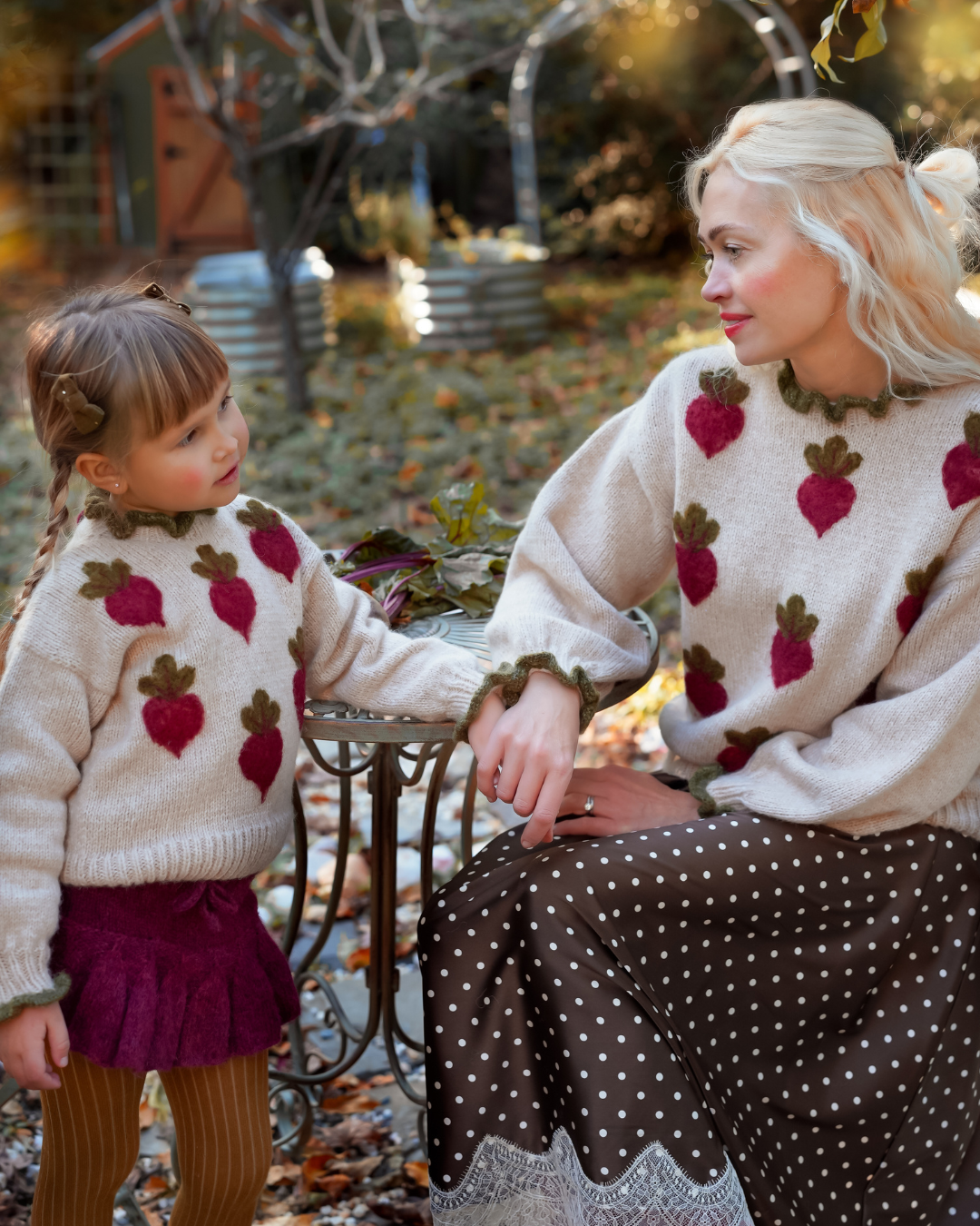 Knitted Skirt | Beetroot