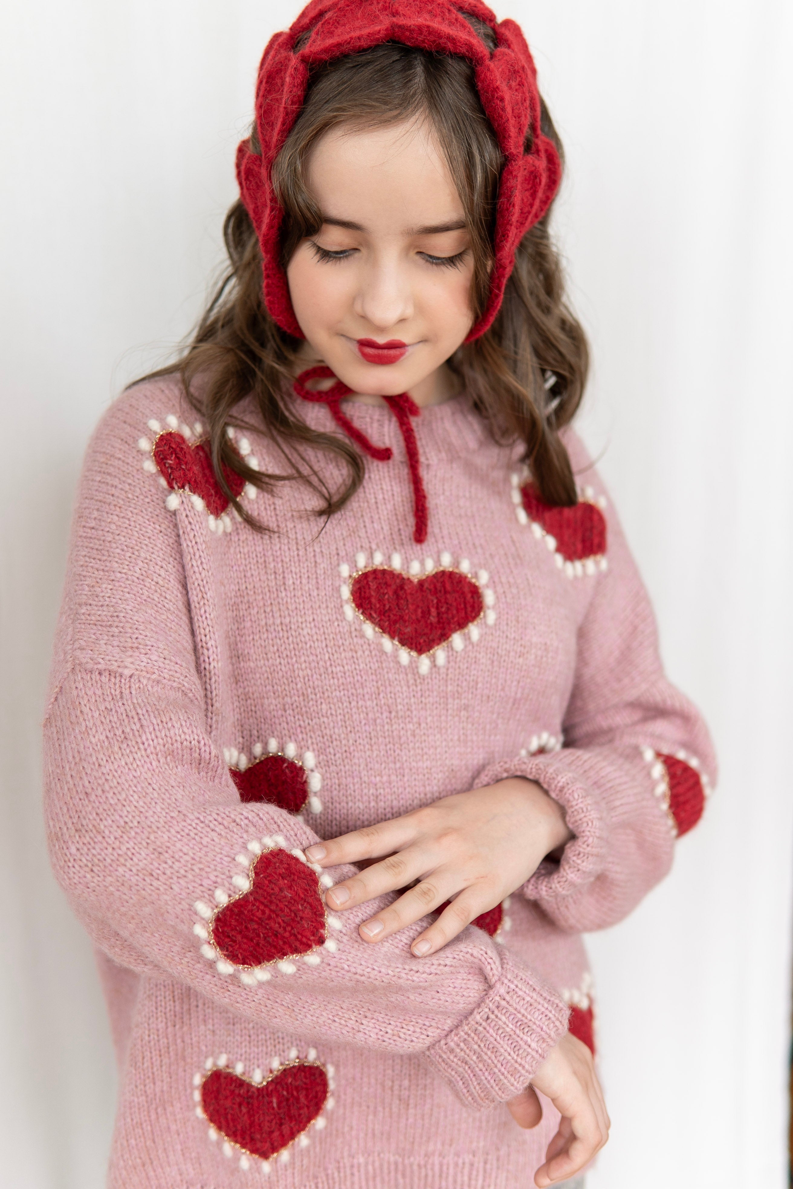 Adult Mon Amour Jumper| Powder pink