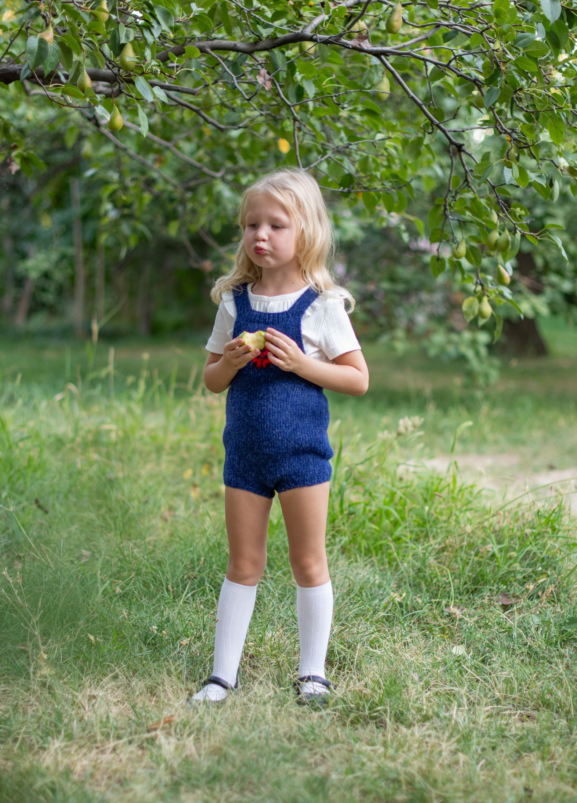 Ladybug romper | Dark blue