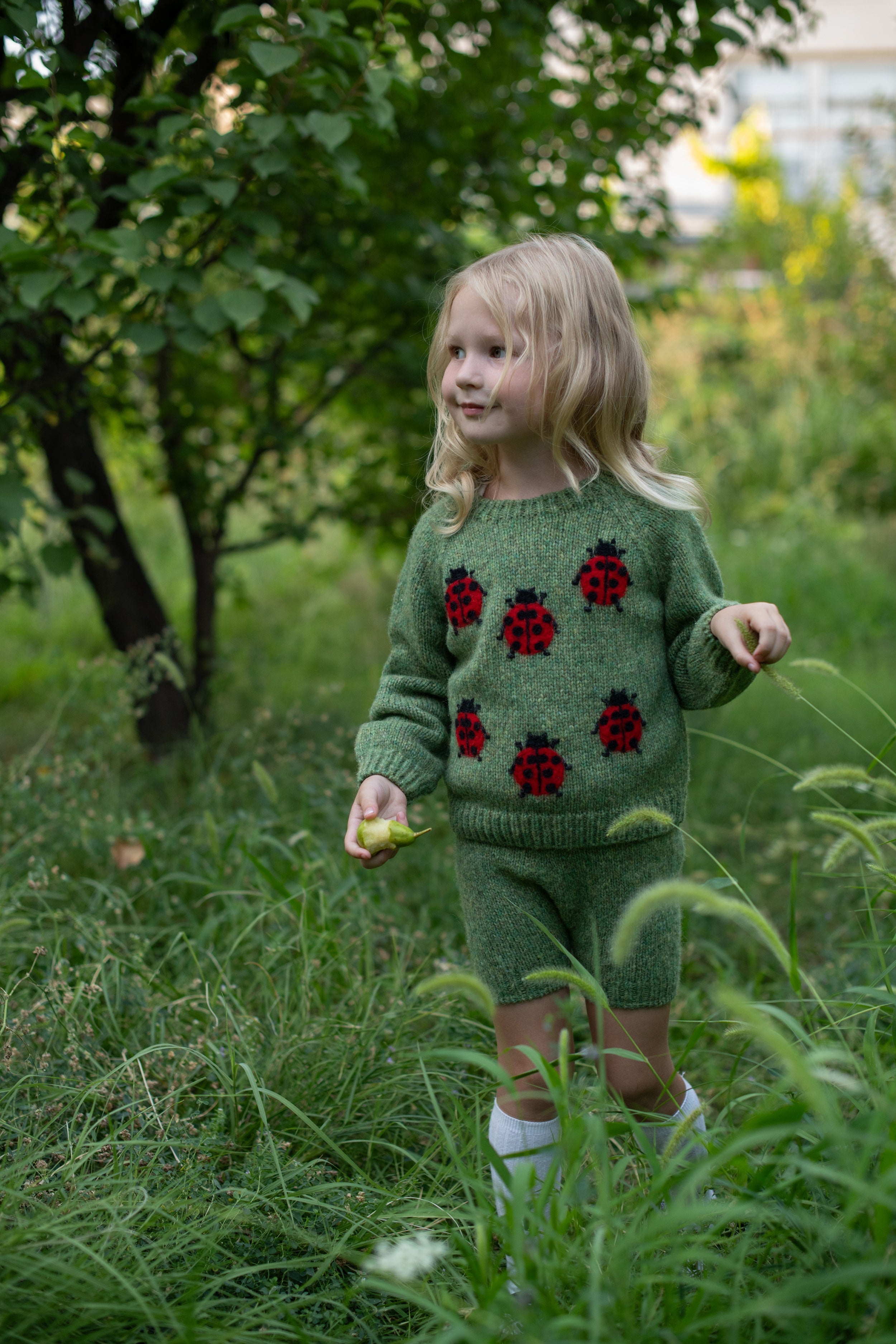 Ladybug Jumper | Moss Green