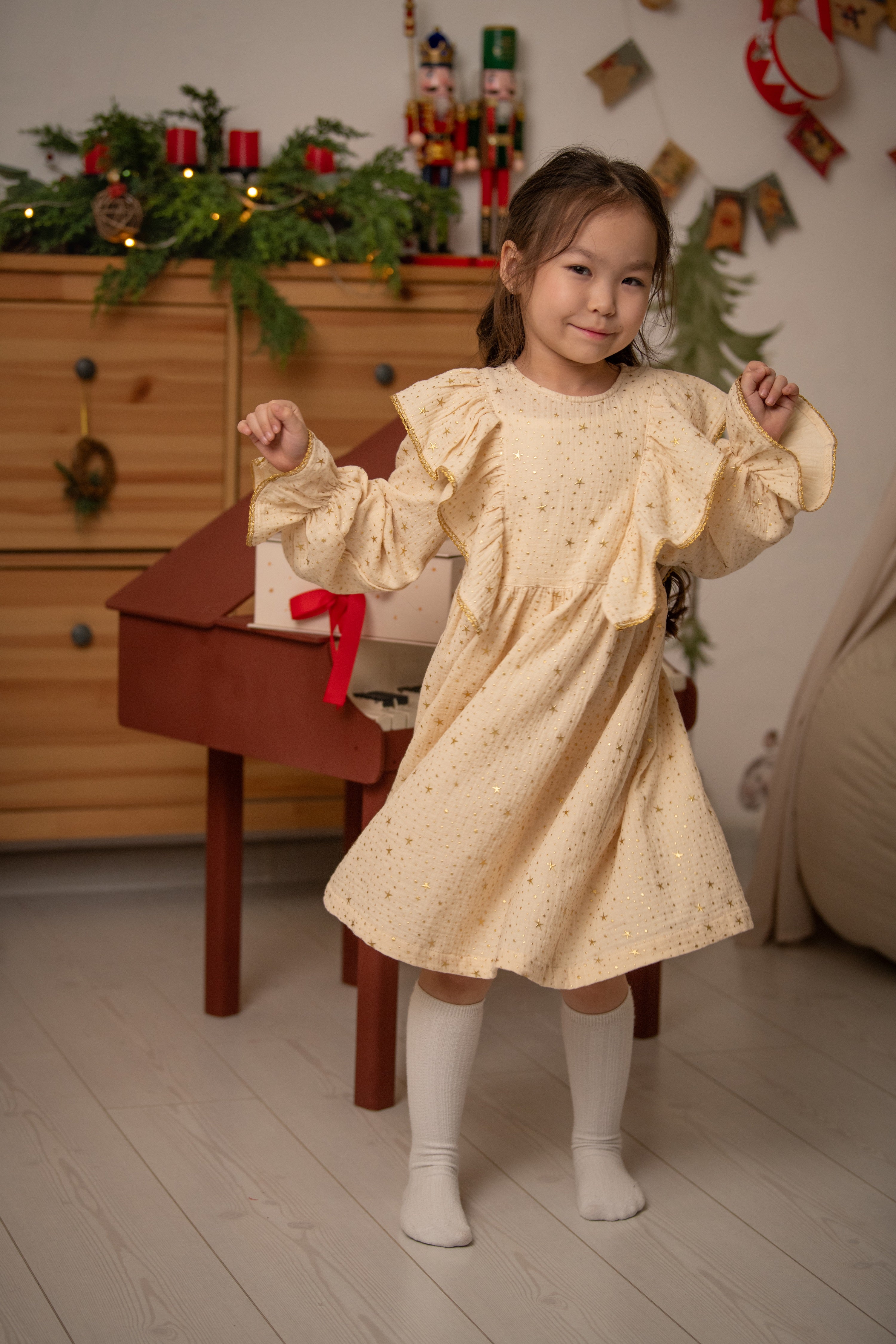Stars Dress | Beige | In Stock