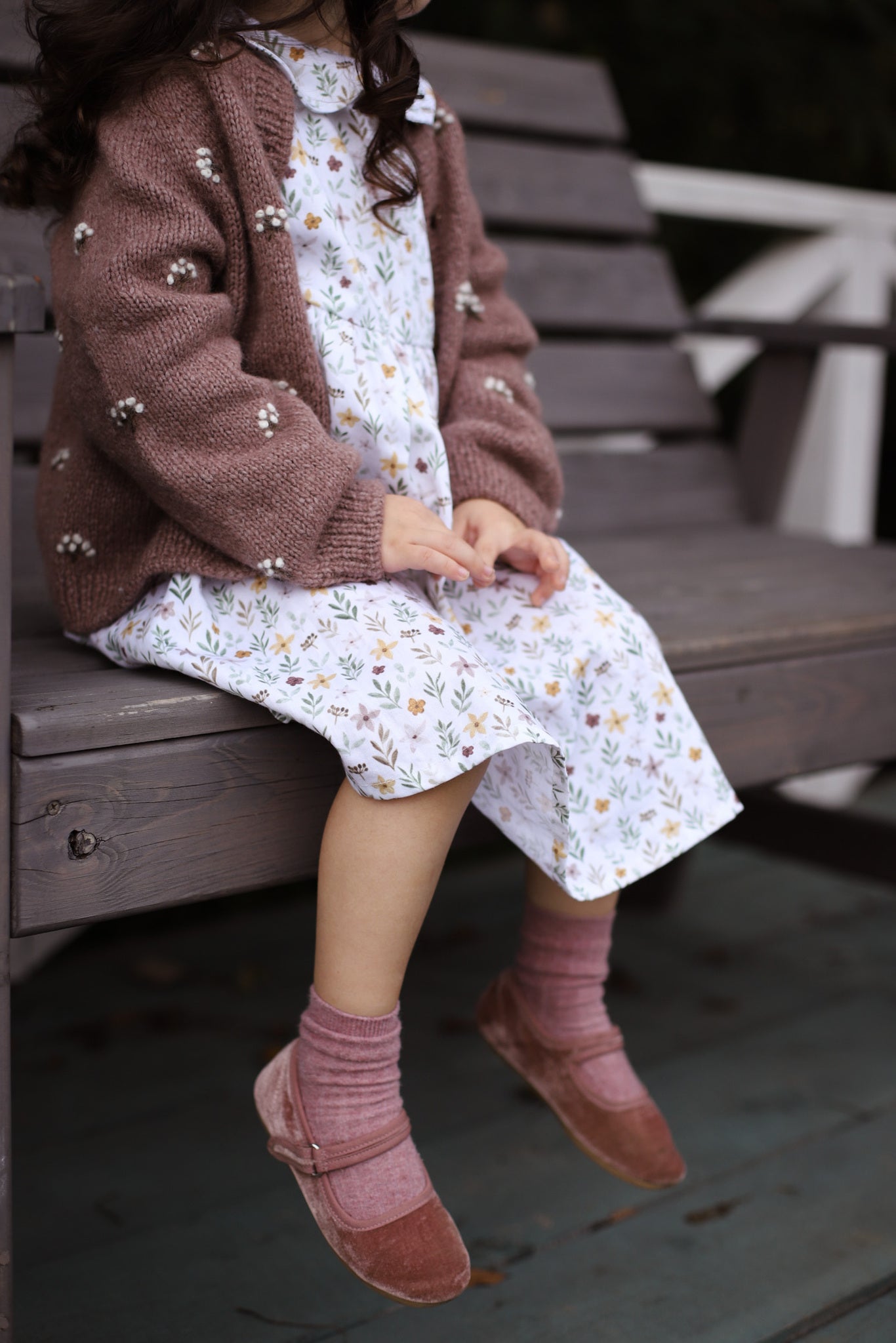 Flora cardigan | faded rose