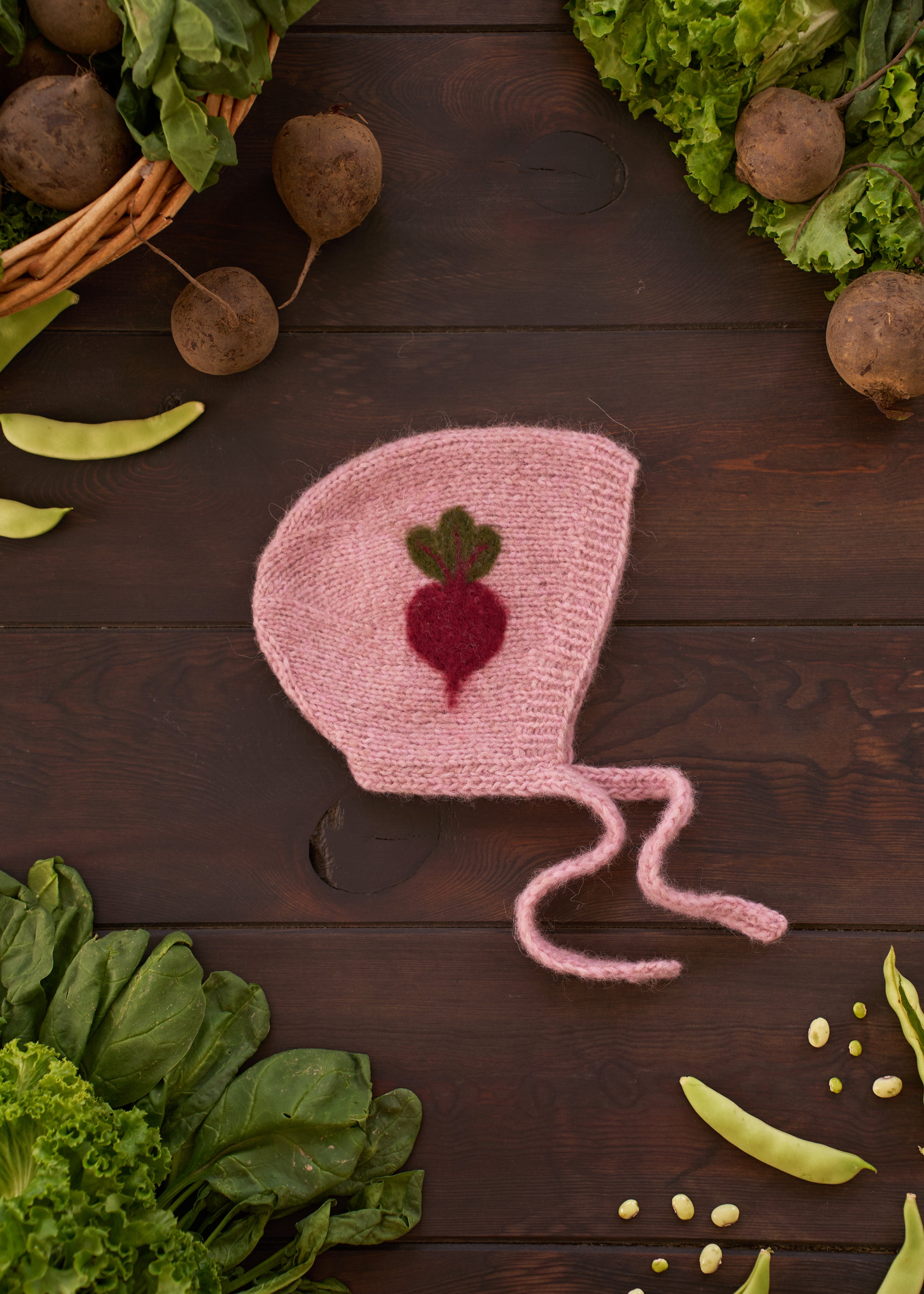 Beet bonnet | Powder pink