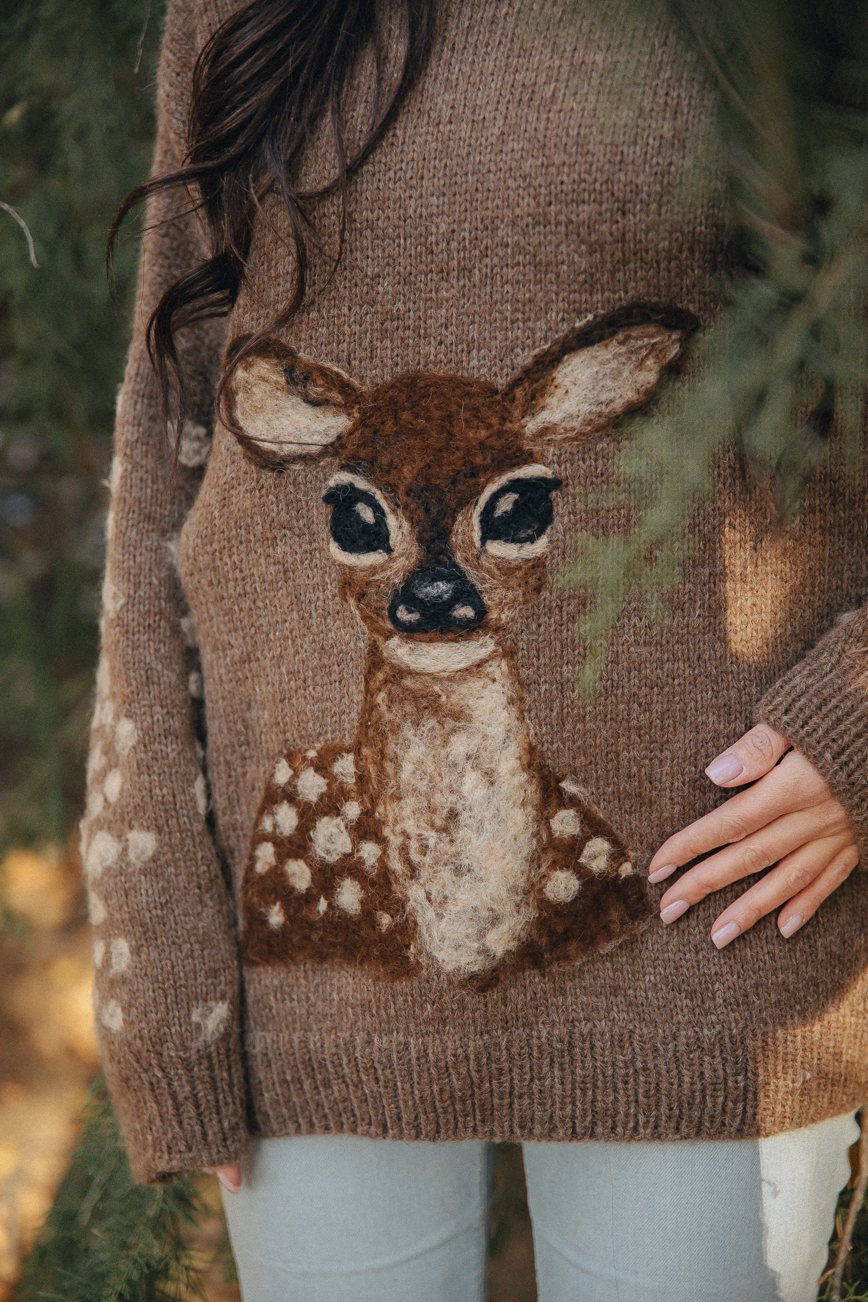 Adult Deer Jumper | Brown