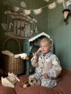Sheep cardigan | Wheat