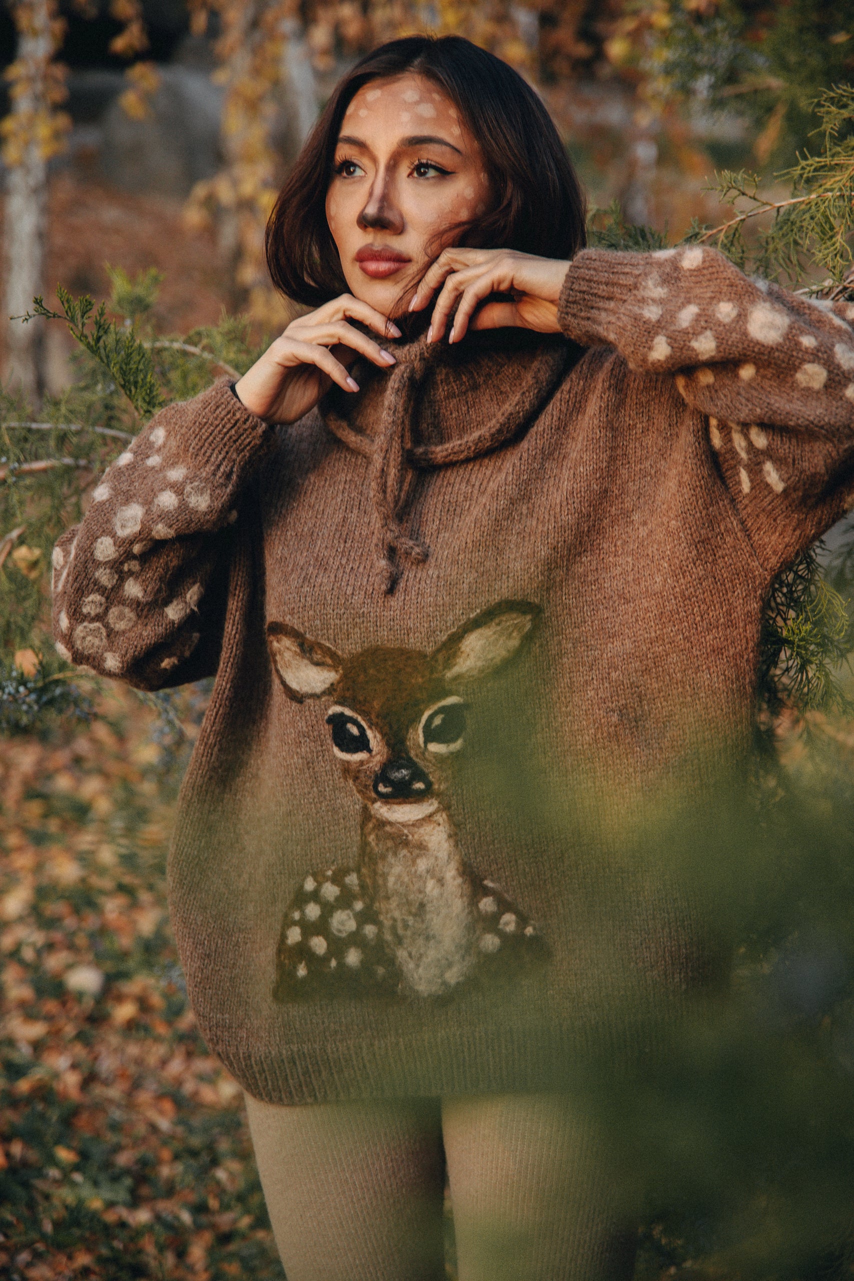 Adult Deer Jumper | Brown