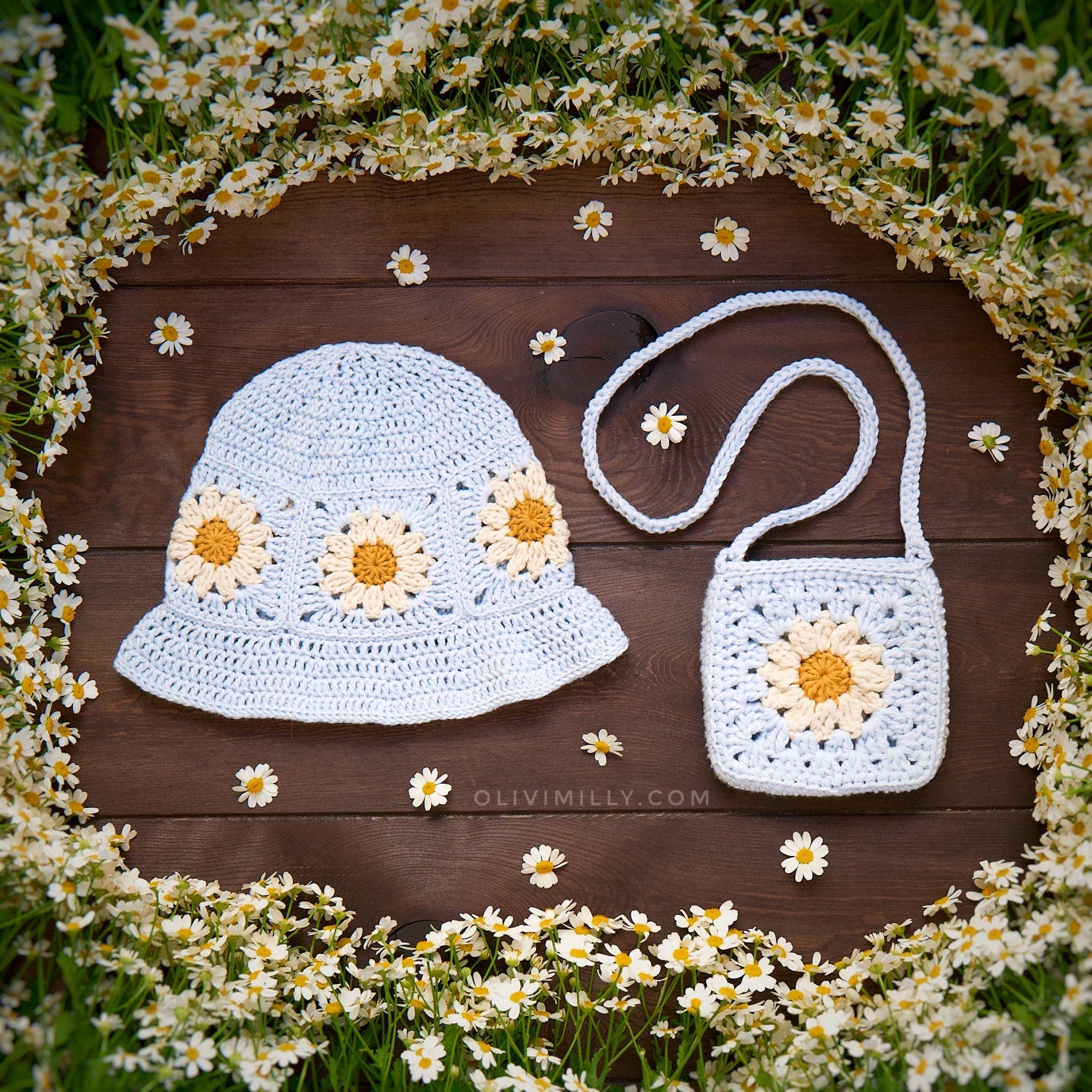 Daisy hat | Baby bluе
