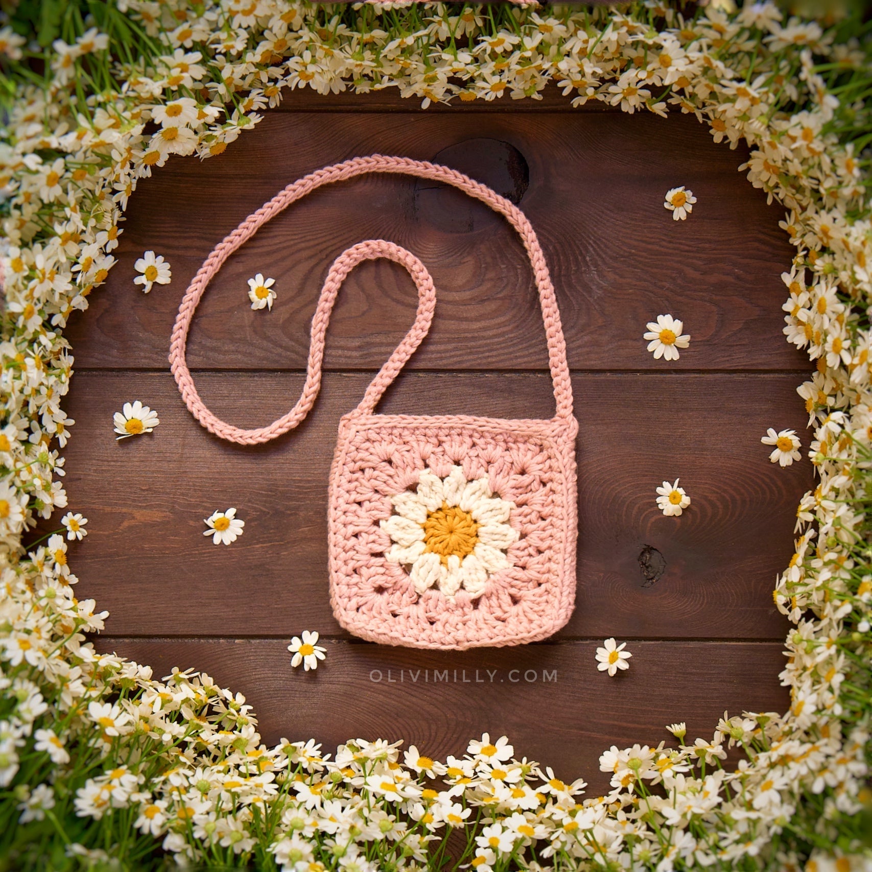 Daisy Bag | Powder rose