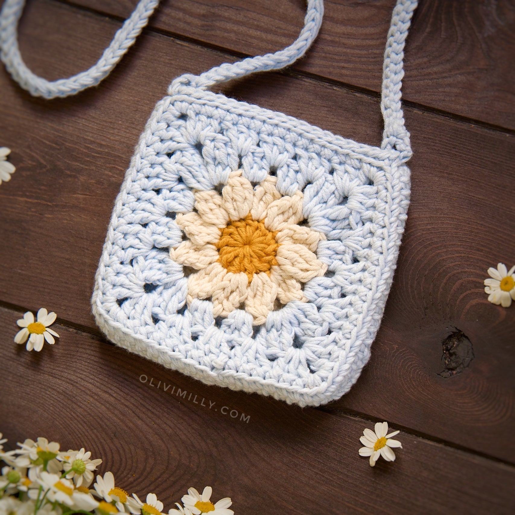 Daisy Bag | Baby blue