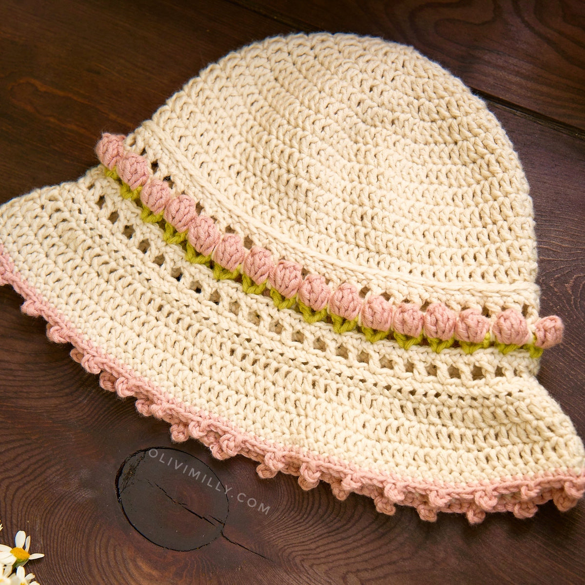 Tulips Hat | Cream