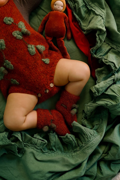 Acorns Booties | Red-orange