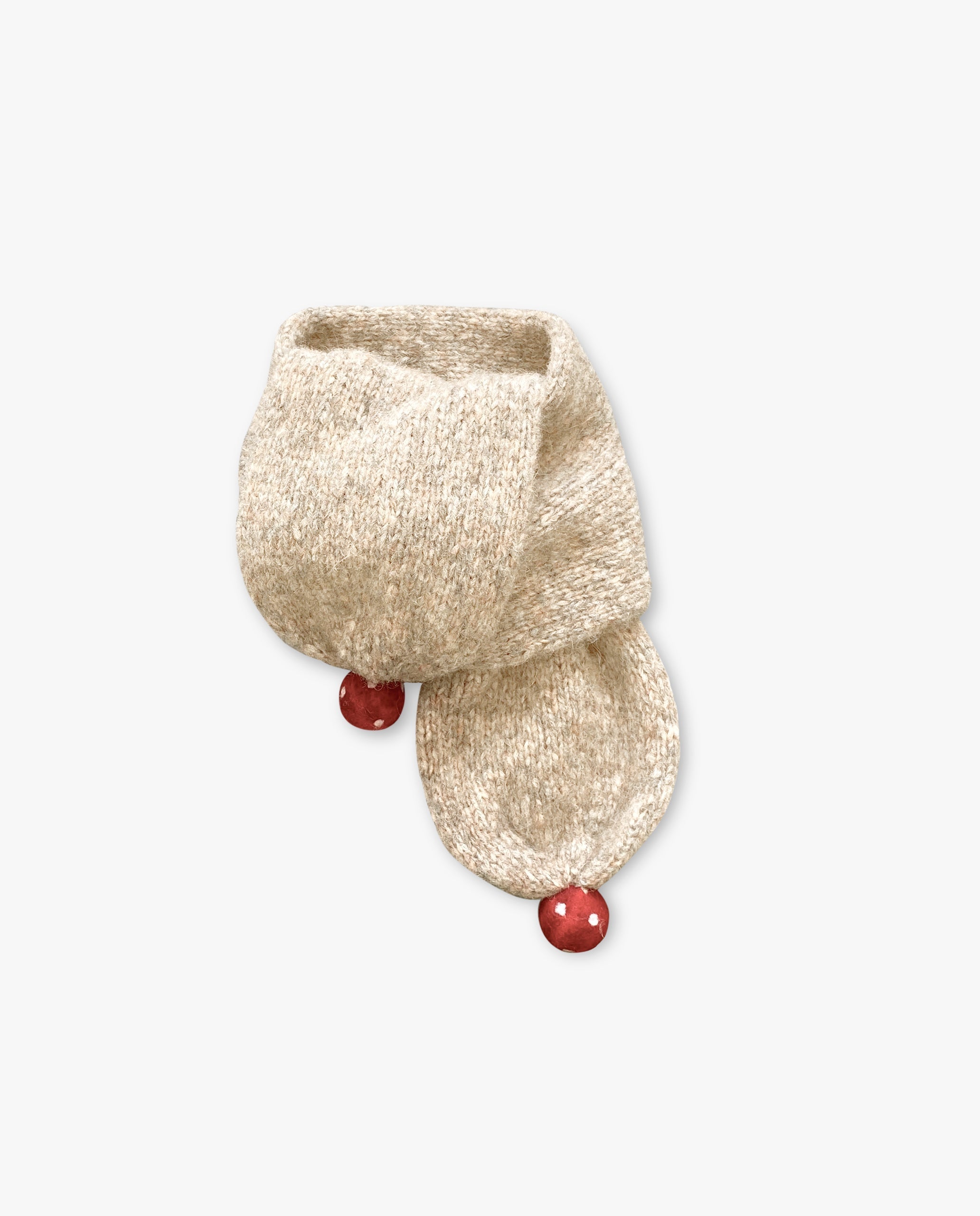 Mushrooms Scarf | Wheat
